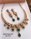03 Matte Fancy Designer Hasadi Necklace Set Wholesale Price In Surat
